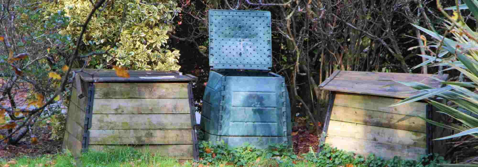 How to hide a compost bin?
