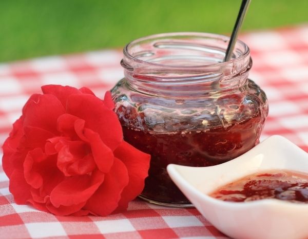 Rose petal jelly