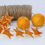 How to make a garland of dried orange bark?